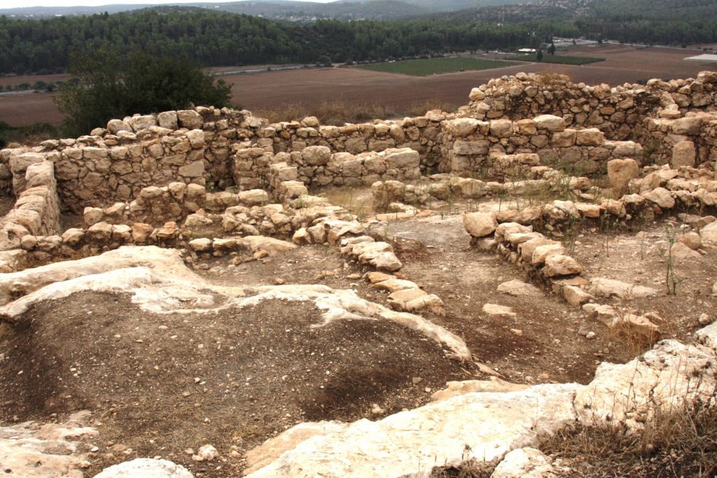 Remains of houses at Qeifaya (photo credit: Shmuel Bar-Am)