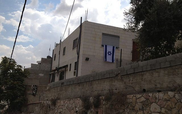 A newly purchased Jewish home in Silwan, October 2, 2014. (Elhanan Miller/Times of Israel)