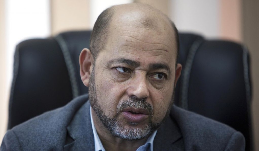 Hamas official Moussa Abu Marzouk, September 18, 2014. (AP/Khalil Hamra)