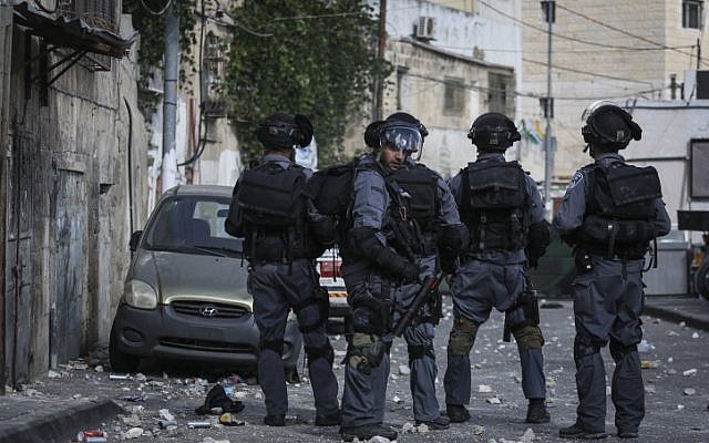 Illustrative photo of Israeli riot police. (photo credit: Hadas Parush/Flash90)