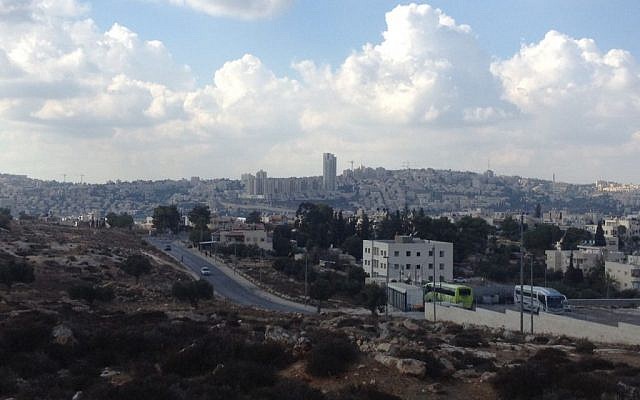 The Givat Hamatos neighborhood, Jerusalem (Joshua Davidovich/Times of Israel)