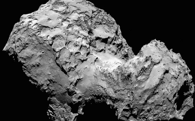 View of the Churyumov-Gerasimenko comet (Photo credit: ESA)