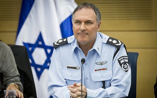Israel Police chief Yohanan Danino attends an Interior Affairs meeting in the Knesset, November 2, 2014. (photo credit: Miriam Alster/Flash90)