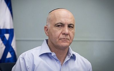 Yoram Cohen, chief of the Shin Bet general security services, attends a Foreign Affairs and Defense committee meeting in the Israeli parliament. November 18, 2014. (photo credit: Miriam Alster/FLASH90)