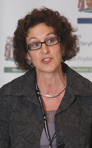 Current Board of Jewish Deputies head Gillian Merron, a former British politician and Minister of State for Public Health, at a Labour Party Conference in 2009. (Sam Friedrich, CC-BY-SA, via wikipedia)