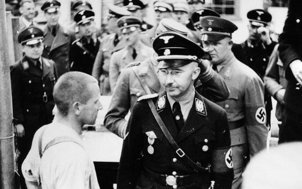 Heinrich Himmler at Dachau in 1936. (Friedrich Franz Bauer/Wikimedia Commons/German Federal Archive)
