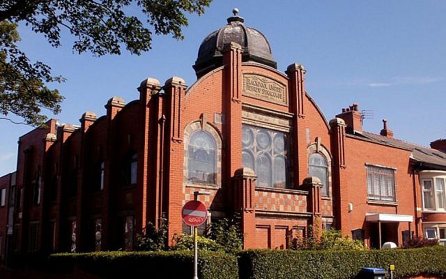 A synagogue in Blackpool, England (Photo credit: CC-BY-SA Belovedfreak/Wikimedia Commons)