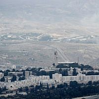 A bird's eye view of Hebrew University's Mount Scopus campus (Nati Shohat/ Flash 90)