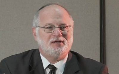 Rabbi Steven Pruzansky, formerly of Congregation Bnai Yeshurun in Teaneck, New Jersey (screen capture: YouTube)