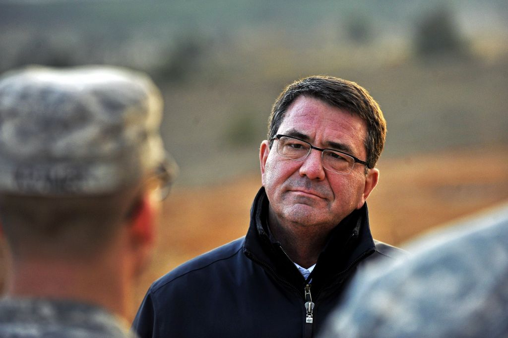 Ashton B. Carter at a Turkish army base in Gaziantep, Turkey, Feb. 4, 2013. (photo credit: Glenn Fawcett/Department of Defense) 