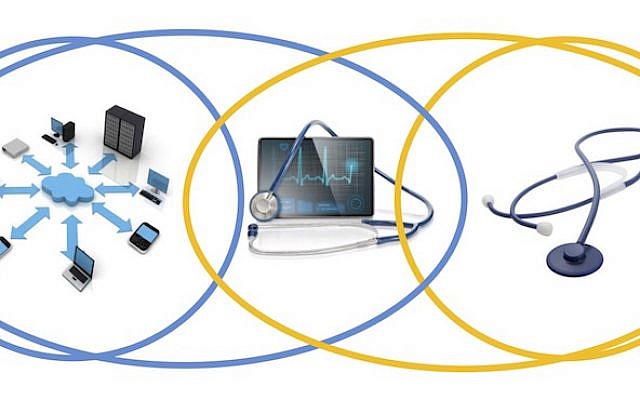 A graphic describing the nexus of digital technology and health applications. (Courtesy VLX Ventures)