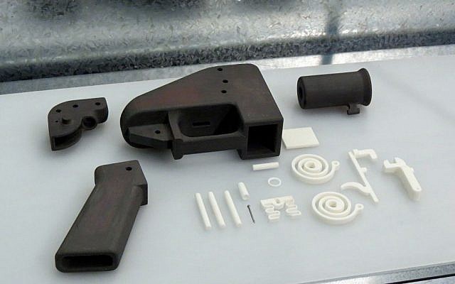 The Liberator 3D-printed gun. (photo credit: CC BY-SA Justin Pickard, Flickr)