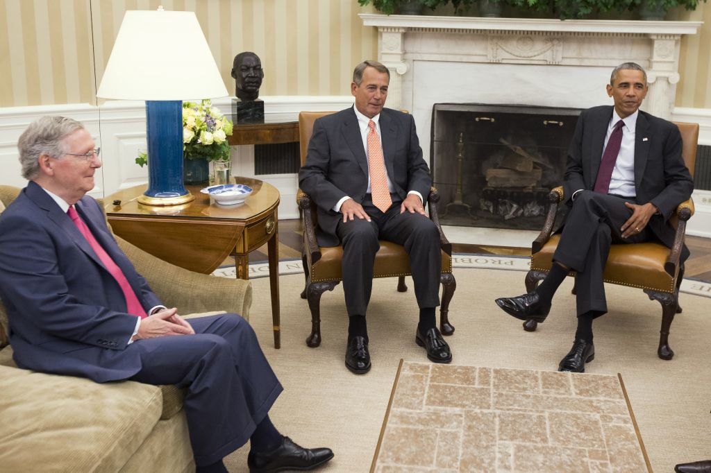 Image result for PHOTOS OF OBAMA MEETING WITH HOUSE SENATE LEADERS