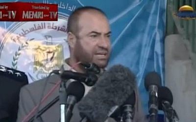 Hamas's former interior minister Fathi Hamad (YouTube screenshot)