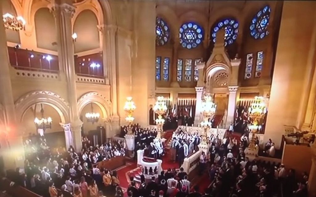 The Grand Synagogue of Paris (Youtube screen capture)