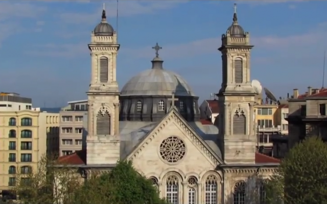 The Holy Trinity Church in Istanbul, Turkey. (screen capture: YouTube)