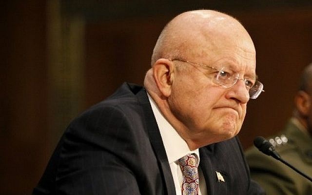 File: US Director of National Intelligence James Clapper in Washington, DC, February 26, 2015. (Evy Mages/Getty Images/AFP)