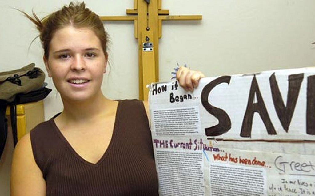 Kayla Jean Mueller after speaking to a group in Prescott, Arizona, on May 30, 2013. (photo credit: AP/The Daily Courier, Jo. L. Keener)