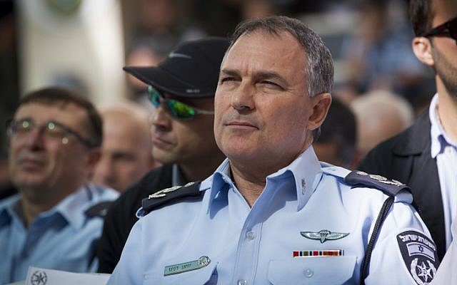 Israel's Chief of Police Yohanan Danino in Jerusalem on November 13, 2014. (Photo credit: Miriam Alster/Flash90.)