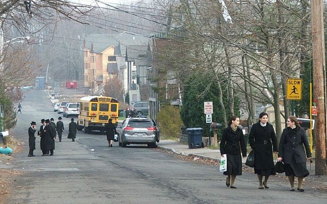 The town of New Square, an all-Hasidic village in Rockland County (Uriel Heilman/JTA)