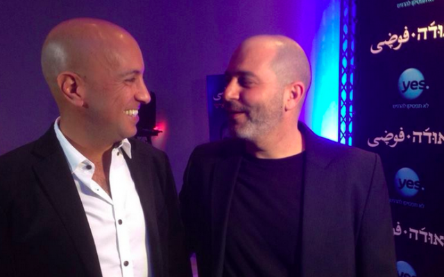 Avi Issacharoff, left, and Lior Raz, the co-creators of Israeli TV series 'Fauda.' (Courtesy YES)