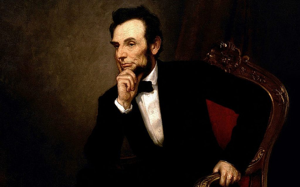 Detail from 'Lincoln,' painting by George Peter Alexander Healy in 1869 (public domain via wikipedia)