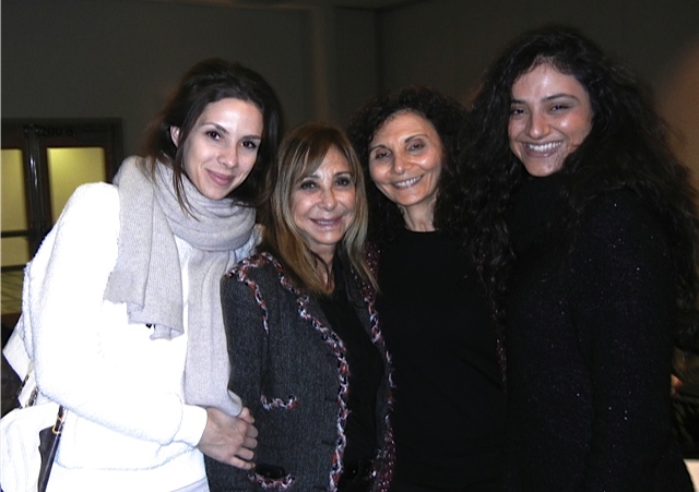 At the Sisterhood of Salaam Shalom conference in November 2014 (from left to right): Andrea Varadi, Brenda Rosenberg, Samia Bahsoun, and Caroline Culliere. (courtesy)