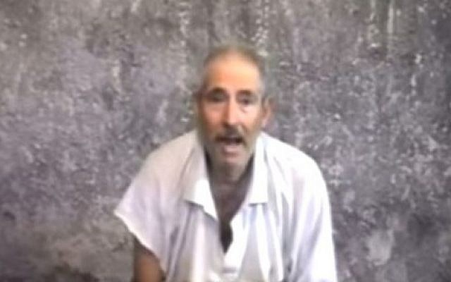 Still image from a November 2010 video showing Robert Levinson, which was received by his family. (YouTube: Help Bob Levinson)