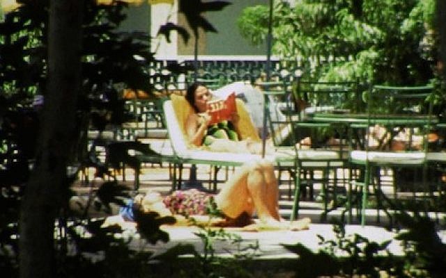 Israelis relaxing in a villa in Iran in the 1970s in a scene from “Before the Revolution.” (Photo credit: JTA)