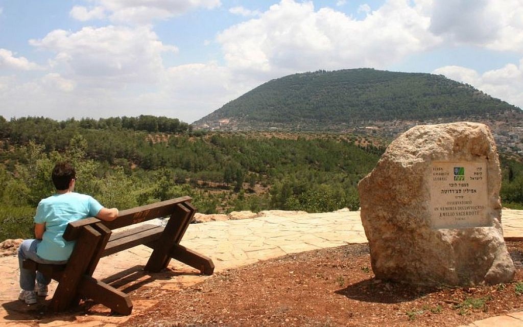 Mount Tabor, viewed from the Beit Keshet Forest (photo credit: Shmuel Bar-Am)