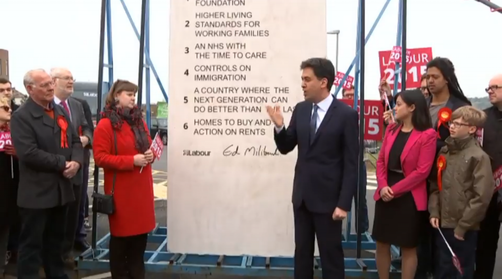Where is the 'Ed Stone'? UK tabloids hunt for Miliband's commandments