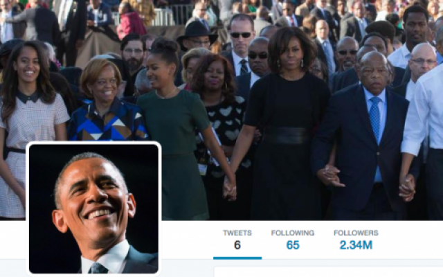 President Barack Obama's personal Twitter account. (Screenshot: Twitter)