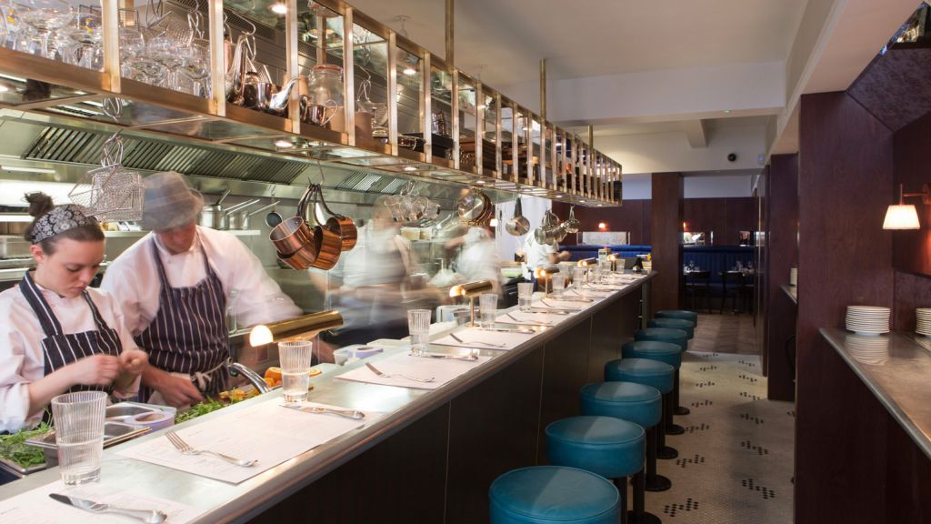 Behind the counter at The Palomar, the MachneYuda Group's latest restaurant, recently named one of London's six best by GQ Magazine (Courtesy The Palomar)
