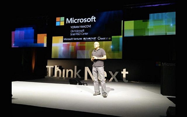 Yoram Yaakovi, CEO of Microsoft Israel’s R&D Center (Photo credit: Microsoft)