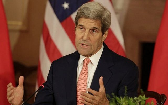 US Secretary of State John Kerry at the US State Department  in Washington DC, June 24, 2015. (AFP Photo/ Chris Kleponis)