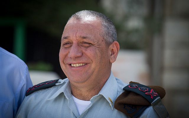 IDF chief of staff Gadi Eisenkot at a ceremony in Jerusalem, on March 25, 2015. (Miriam Alster/FLASH90)