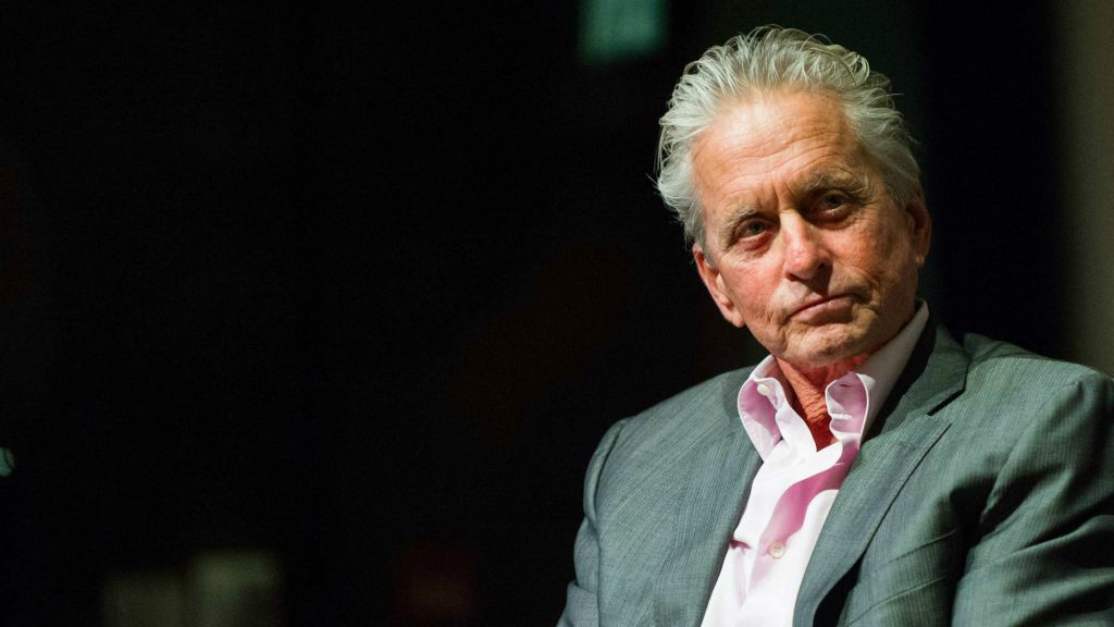 Actor and producer Michael Douglas, at a panel discussing his career, Thursday at the Cinematheque (Johana Garon/Flash 90)