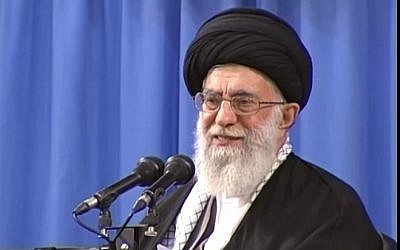 Iran's Supreme Leader Ayatollah Ali Khamenei. (Screen capture: YouTube)