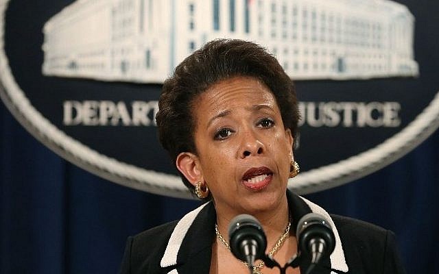 US Attorney General Loretta Lynch speaks to the media during a news conference at the Justice Department July 22, 2015 in Washington, DC (Mark Wilson/Getty Images/AFP)