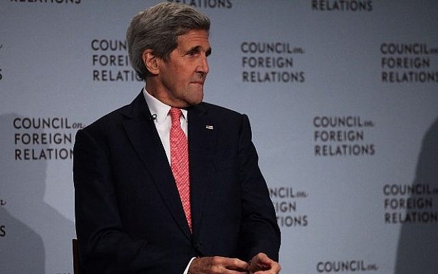 Secretary of State John Kerry speaks at the Council of Foreign Relations on July 24, 2015 in New York City. (Spencer Platt/Getty Images/AFP)