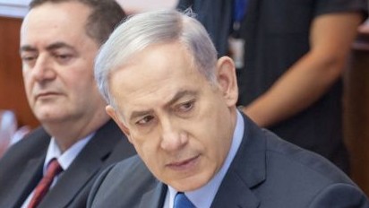 Israeli Prime Minister Benjamin Netanyahu seen at the weekly government conference at the prime minister's office in Jerusalem on July 12, 2015. (Emil Salman/POOL)
