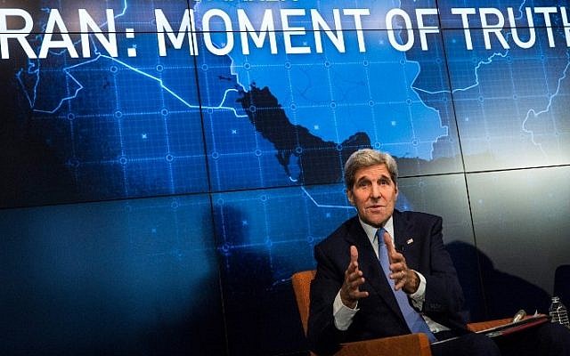 US Secretary of State John Kerry speaks about the Iran deal on August 11, 2015 in New York City (Andrew Burton/Getty Images/AFP)