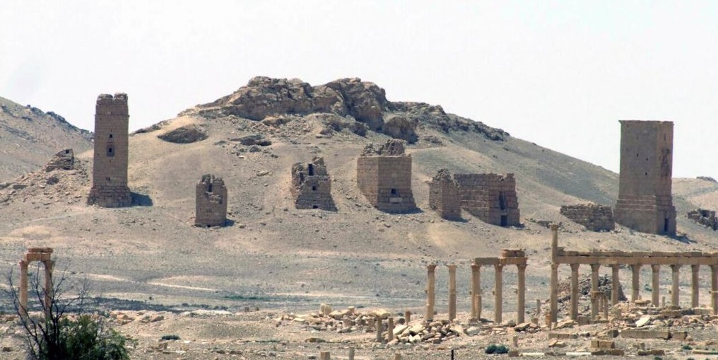 This file photo released on Sunday, May 17, 2015, by the Syrian official news agency SANA, shows the general view of the ancient Roman city of Palmyra, northeast of Damascus, Syria. (SANA via AP, File)