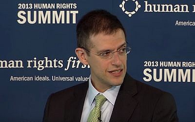 Director of Treasury Department's Office of Foreign Assets Control Adam Szubin. (screen capture: Youtube)