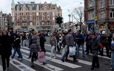 Illustrative photo of Amsterdam, Holland, December 19, 2011. (Nati Shohat/Flash90)