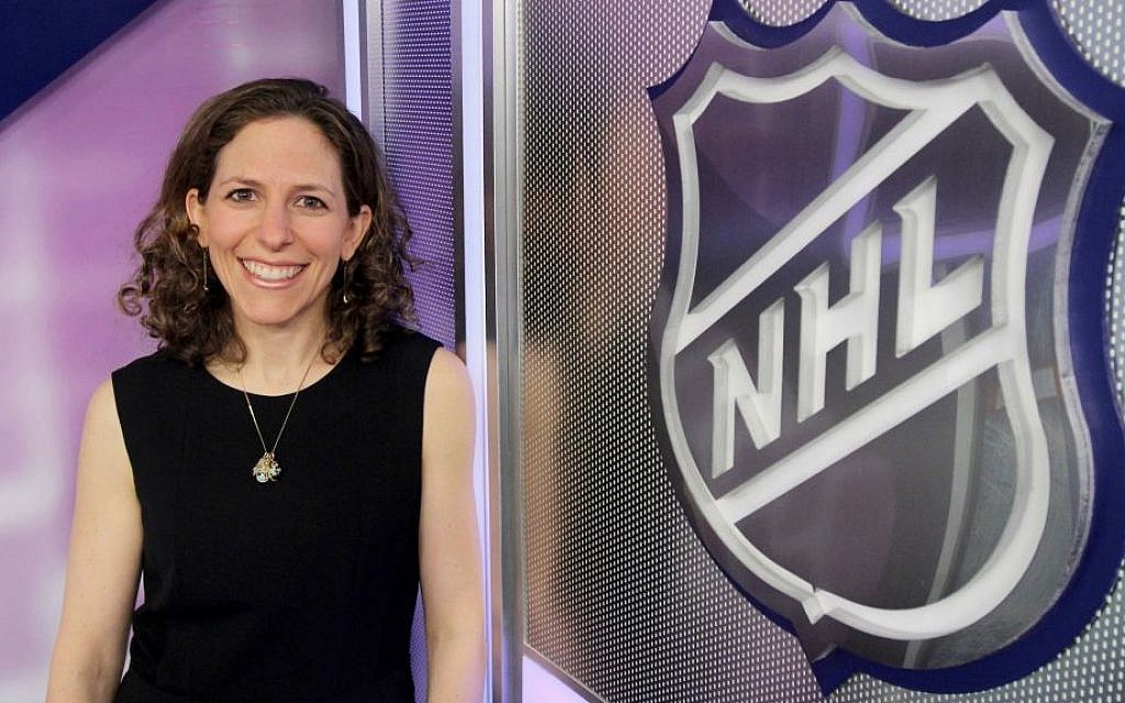 Jessica Berman, a vice president and deputy general counsel for the National Hockey League, says she has a 'dream job.' (Thomas Nycz/NHLI/via JTA)