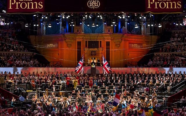 A performance on stage during the last night of the Proms at The Royal Albert Hall in west London, September 12, 2015. (AFP/JUSTIN TALLIS)