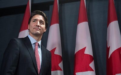 Prime Minister Justin Trudeau condemned anti-Semitic acts that took place in Canada following Donald Trump's election in the US. (AFP/Nicholas Kamm)