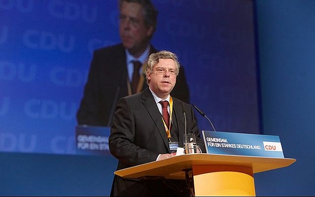 Germany's Christian Democratic Union's foreign policy spokesman Jurgen Hardt speaks at a party convention  on November 15,  2010. ( CC BY-SA Wikimedia commons)