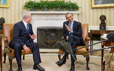 President Barack Obama meets with Prime Minister Benjamin Netanyahu in the Oval Office of the White House in Washington, Monday, Nov. 9, 2015. (AP/Andrew Harnik)